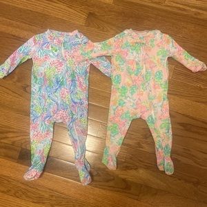 Two Lilly Pulitzer jammies